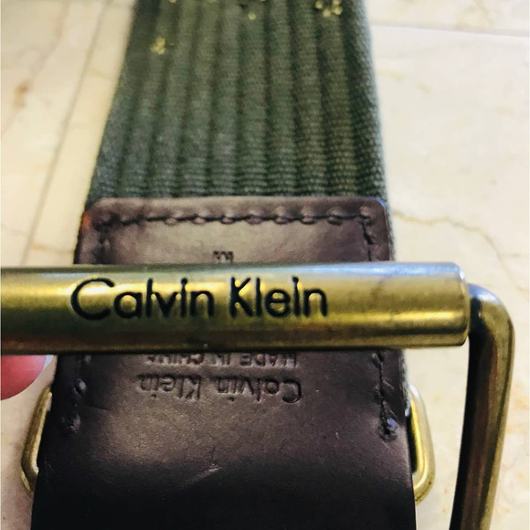 Calvin Klein Women's Studded Woven Cord Wide Belt size M - Picture 2 of 6